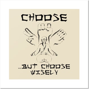 Rock Paper Scissors ... Choose Wisely Posters and Art